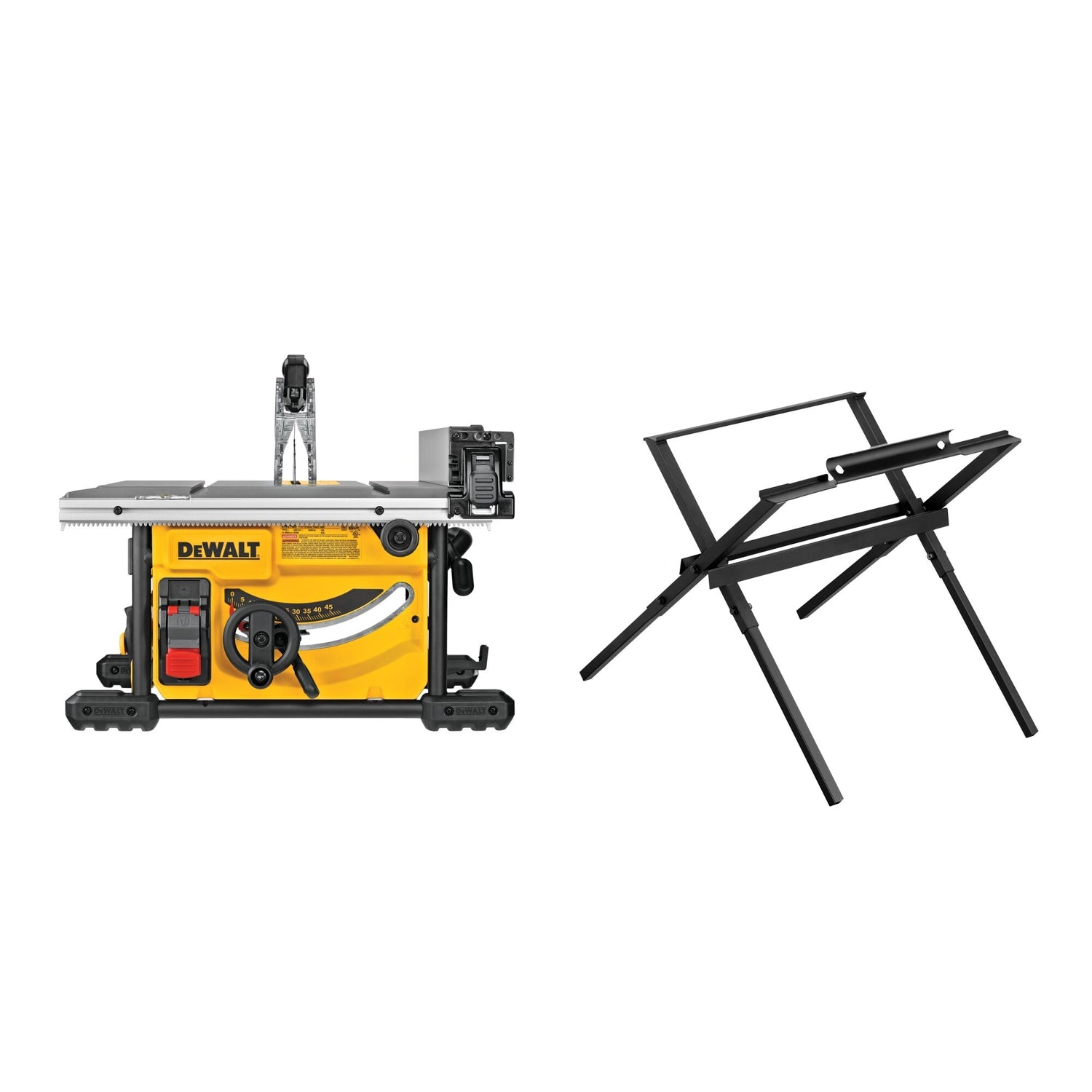 DeWalt DWE7485WS 8-1/4 in. Compact Jobsite Table Saw with Stand