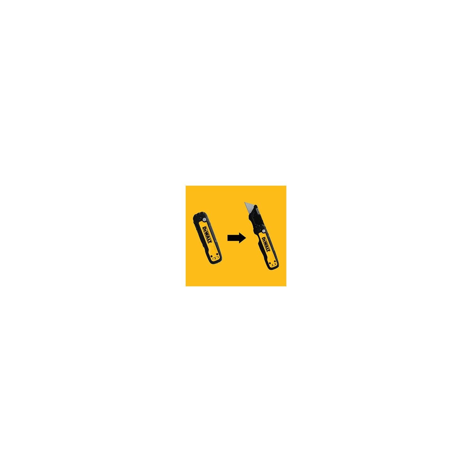 DeWalt DWHT10991 Push & Flip Folding Utility Knife