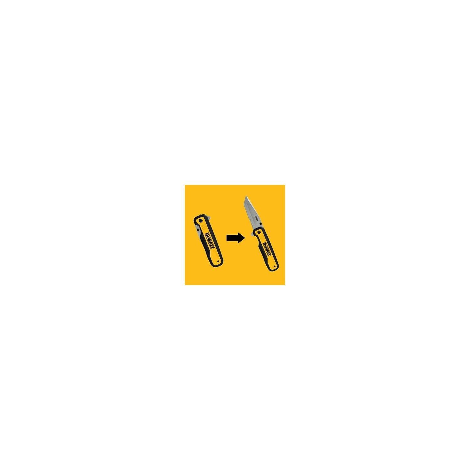 DeWalt DWHT10994 Tanto Blade Pocket Knife