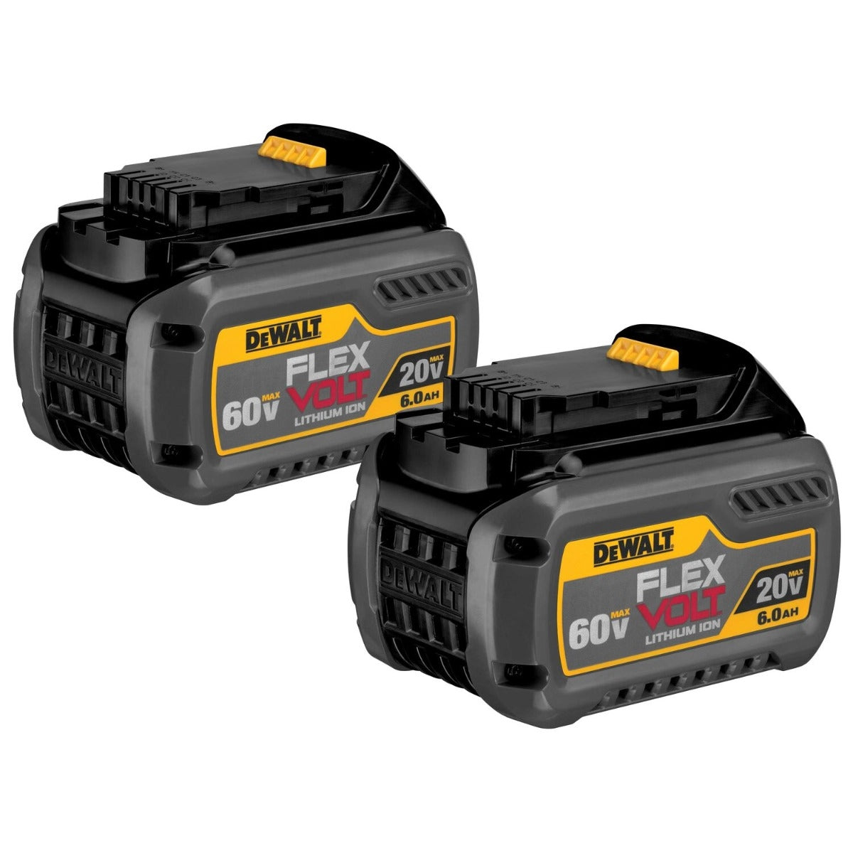 Dewalt DCB606-2 FlexVolt 20V/60V MAX 6.0Ah Batteries, 2-Pack