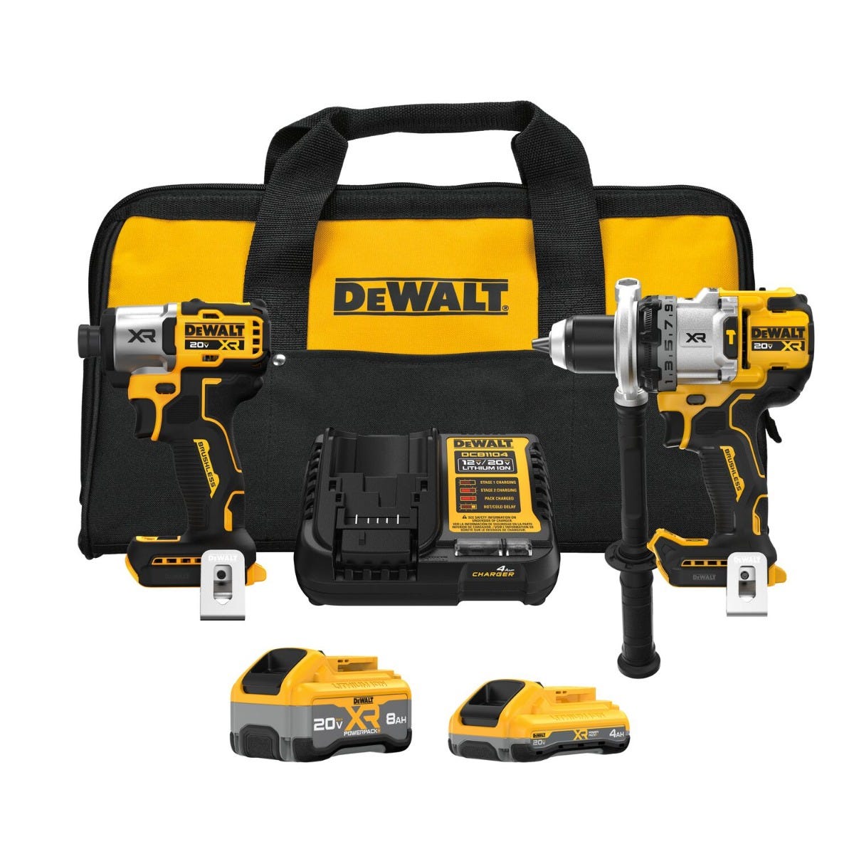 DeWALT DCK2101QQ1WW1 20V MAX XR Hammer Drill + Impact 2-Tool  display picture 2