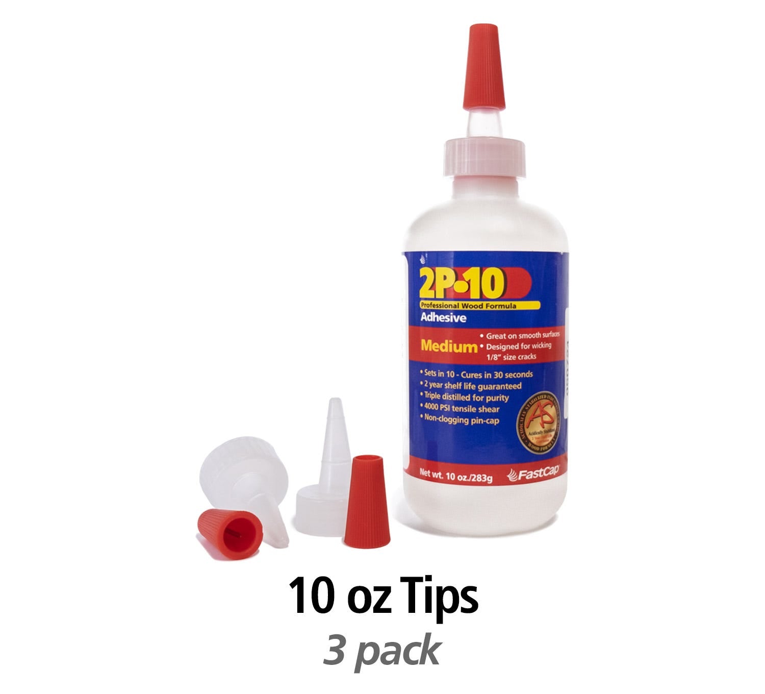 Fastcap 2P-10 Adhesive 10-oz.