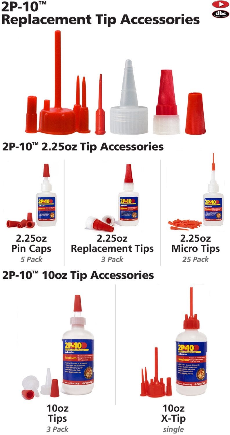 Fastcap 2P-10 Adhesive 10-oz.