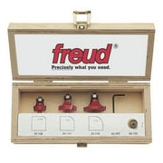 Freud 89-100 3 Piece Round Over/Beading Router Bit Sets (1/4-Inch Shank)