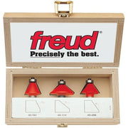Freud 89-250 3 Piece Chamfer Router Bit Set
