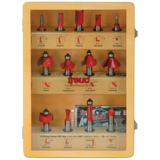 Freud 91-100 13 Piece Super Router Bit Set