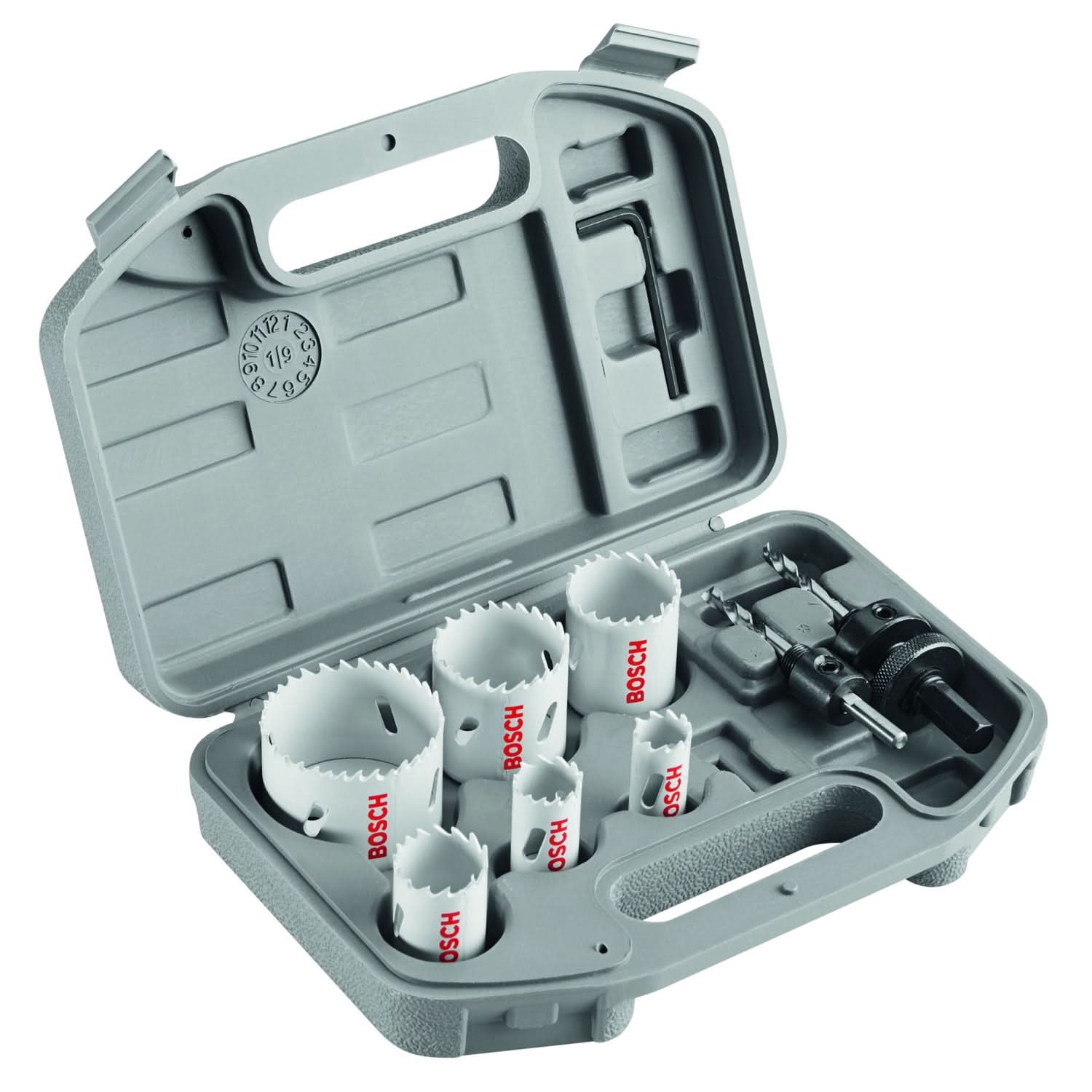 9-Piece Plumber's Bi-Metal Hole Saw Kit - Sizes 3/4" To 2 1/4", Cuts Metal, Wood, Alloy