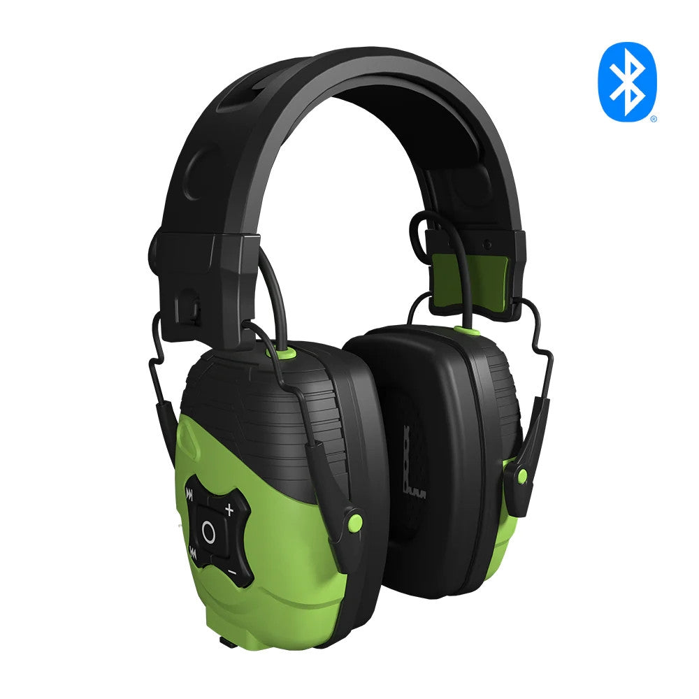 ISOTunes IT-34B LINK Aware Bluetooth Earmuff with Ambient Listening Technology, Safety Green