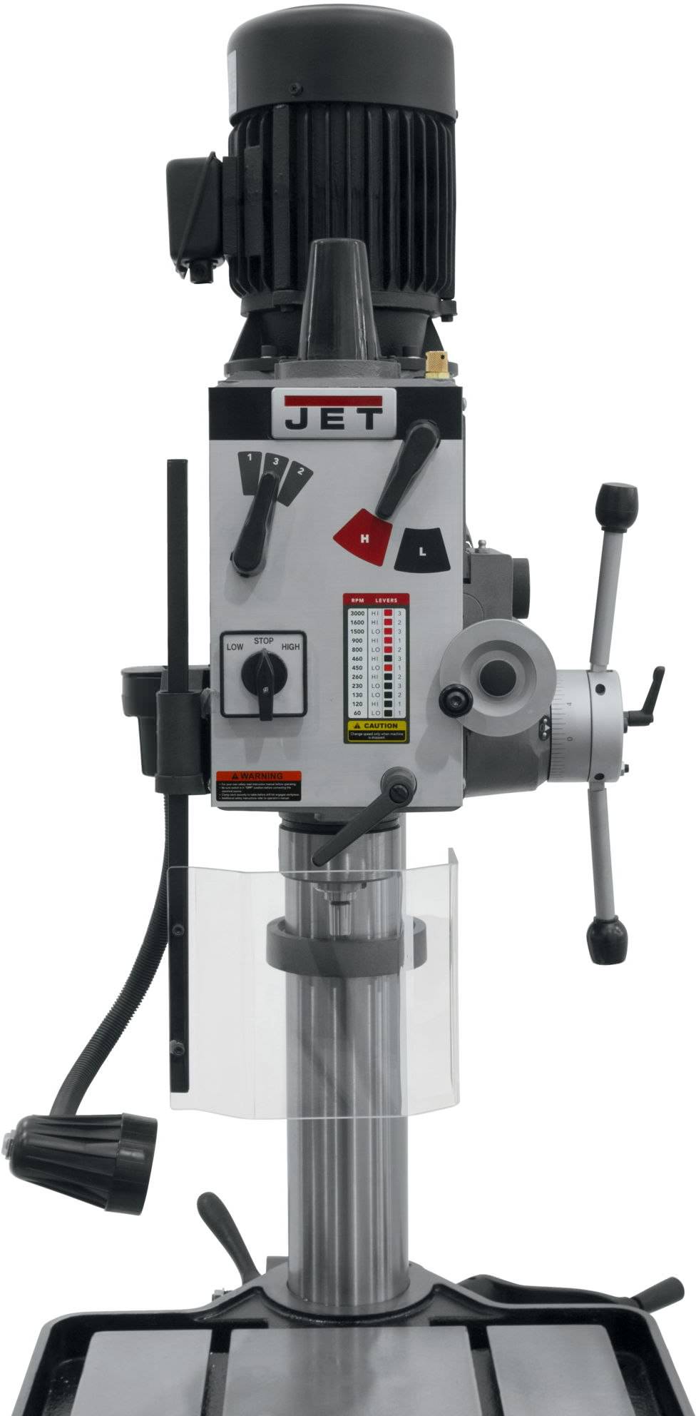 Jet 354024 GHD-20PF, 20" Gear Head Drill Press With Power Down feed 230V, 3Ph