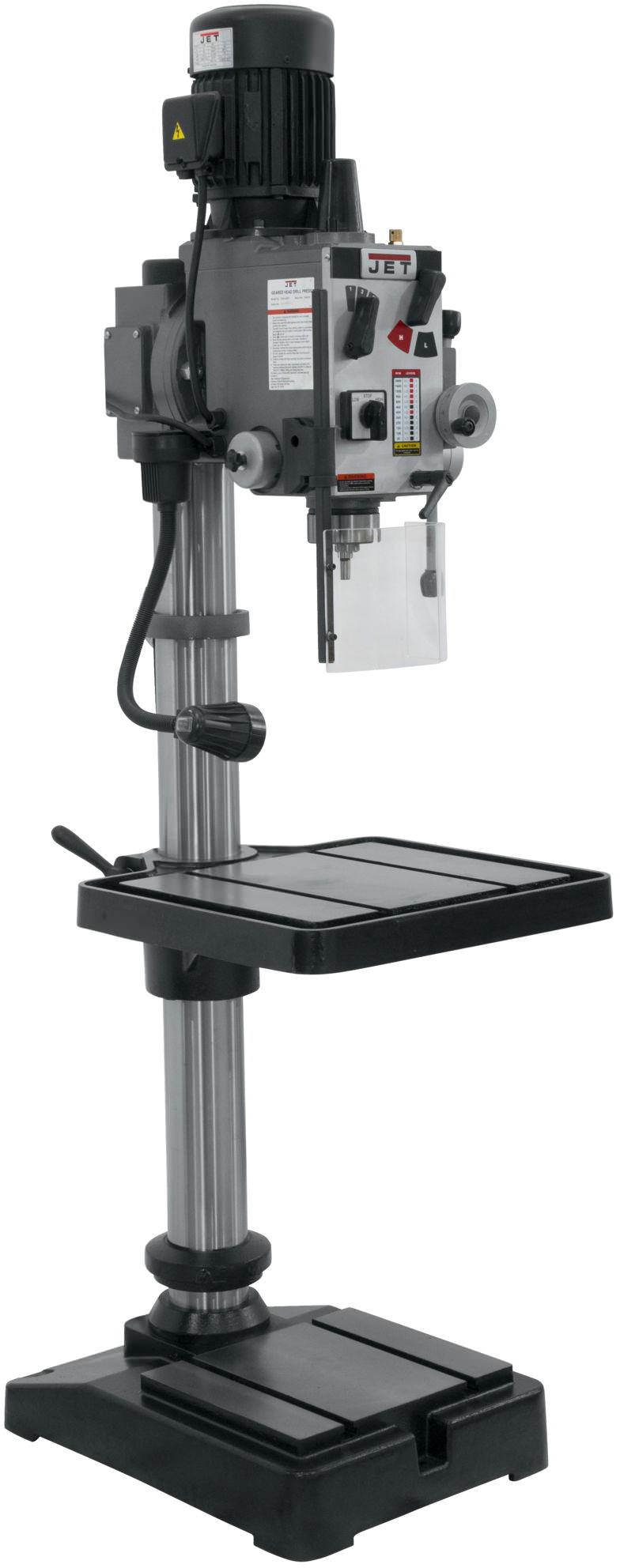 Jet 354024 GHD-20PF, 20" Gear Head Drill Press With Power Down feed 230V, 3Ph