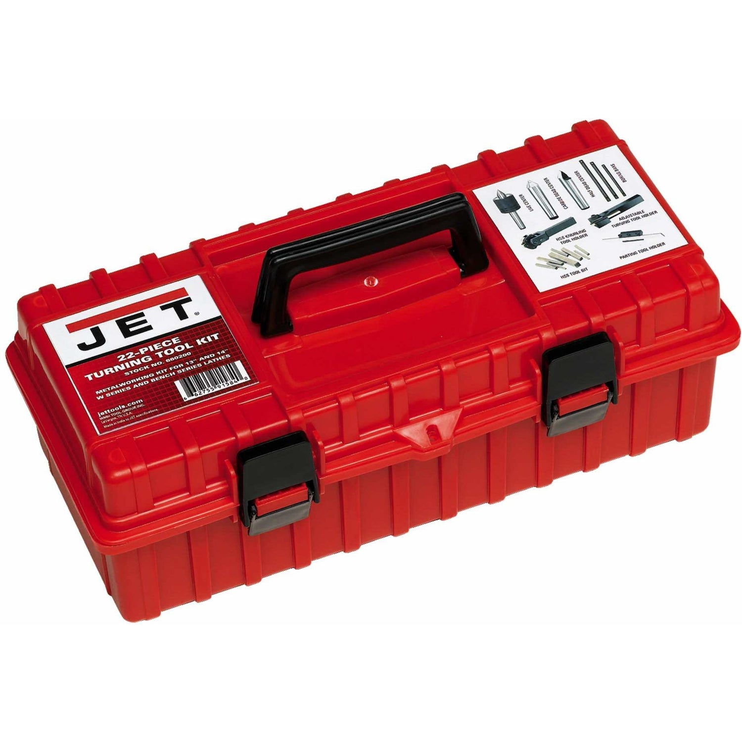 Jet 660200 22 Piece Turning Tool Kit For 13" and 14" Lathes