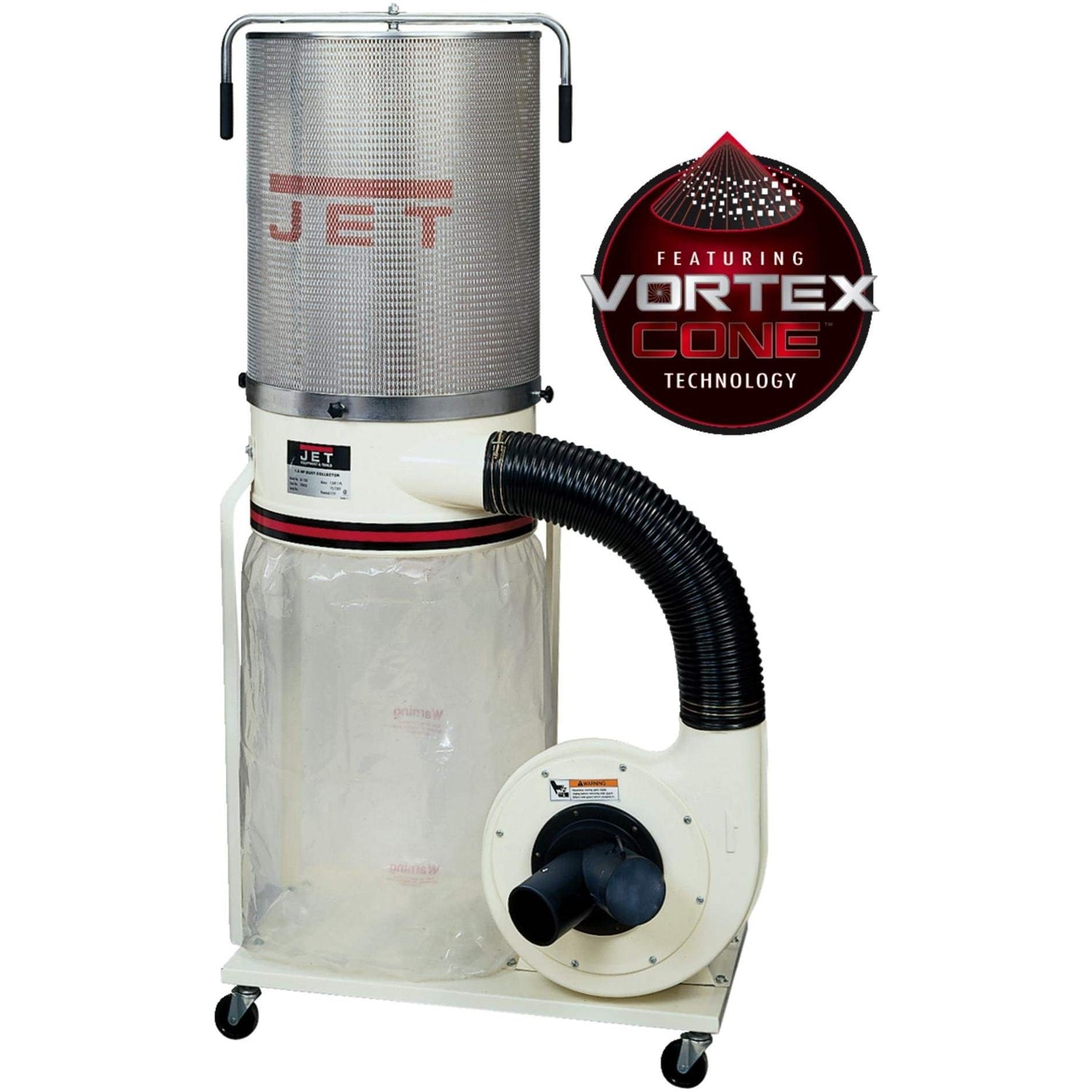 Jet 710704K DC-1200VX-CK3 Dust Collector, 2HP 3PH 230/460V, 2-Micron Canister Kit