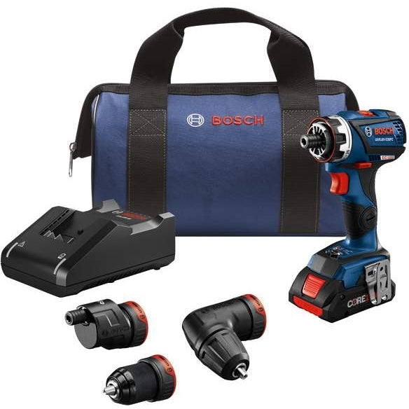 Bosch GSR18V-535FCB15 18V EC Brushless Connected-Ready Flexiclick 5-In-1 Drill/Driver CORE18V 4.0Ah Kit