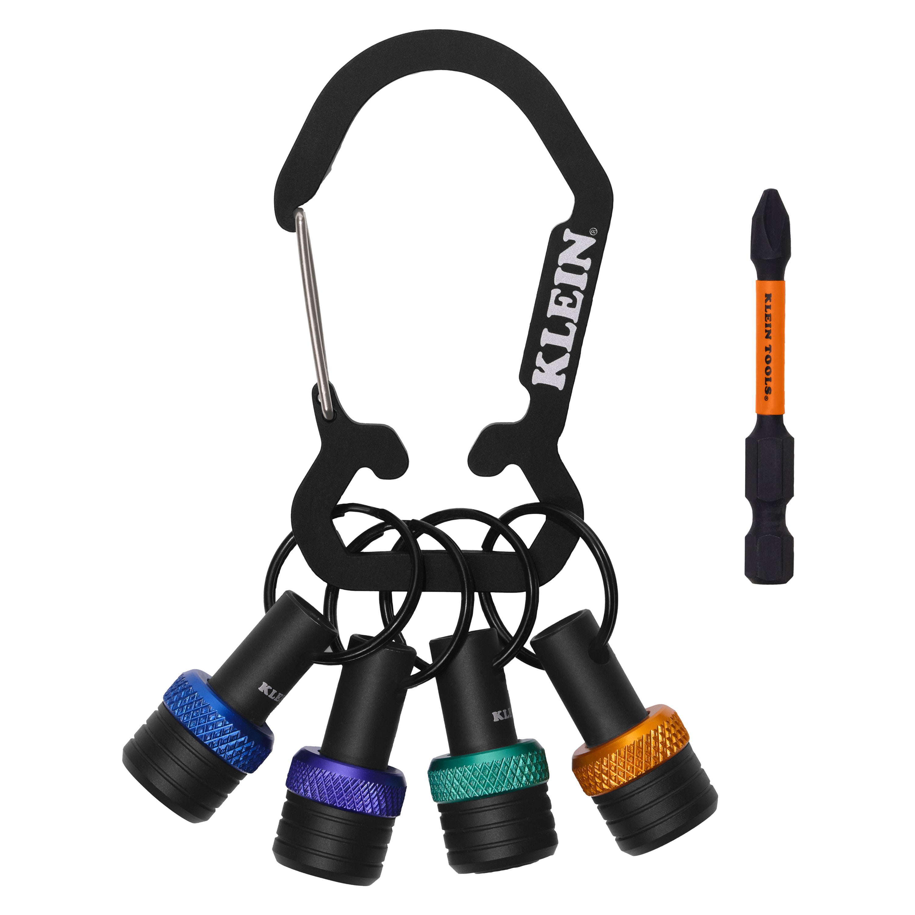 Klein K33850 Carabiner Bit Holder Keychain Set, 5-Piece – Tool Nut