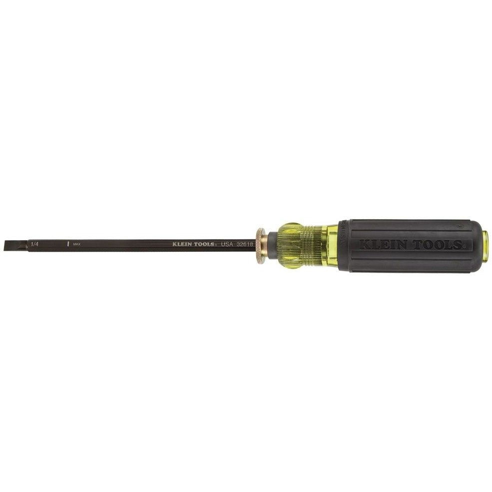 Klein 32751 Adjustable Screwdriver, #2 Phillips, 1/4-Inch Slotted