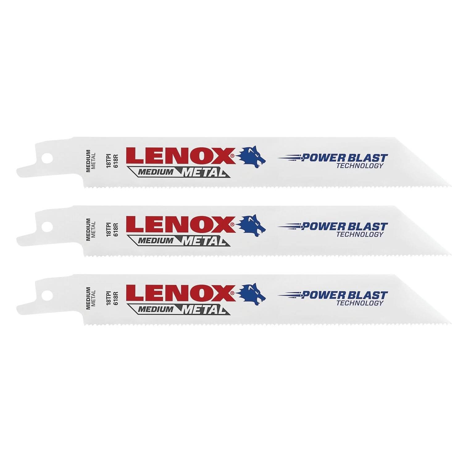 Lenox 20566618R 618R Metal-Cutting Reciprocating Saw Blades, 6