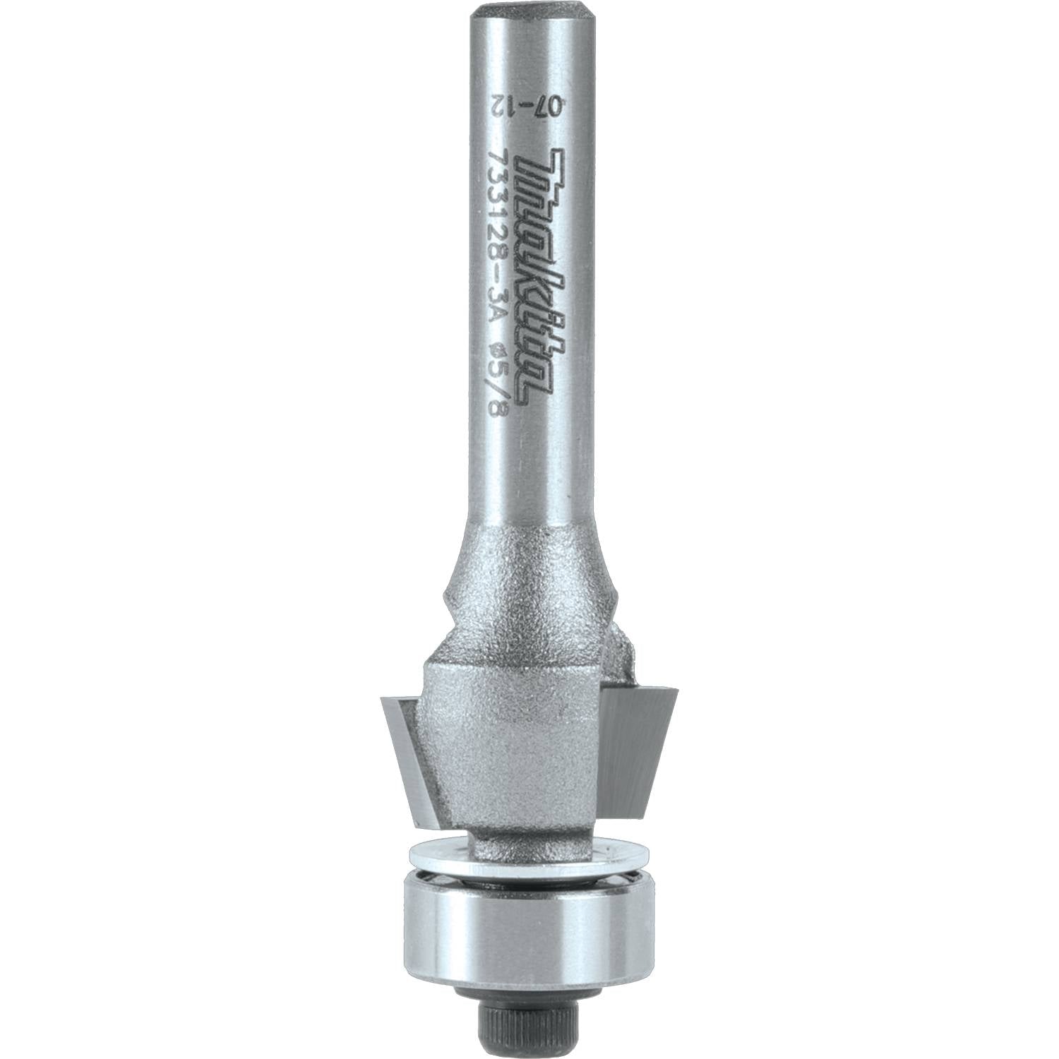 Makita 733128-3A Router Bit, 15° Bevel Trim, 2 Flute, 1/4" SH, C.T.