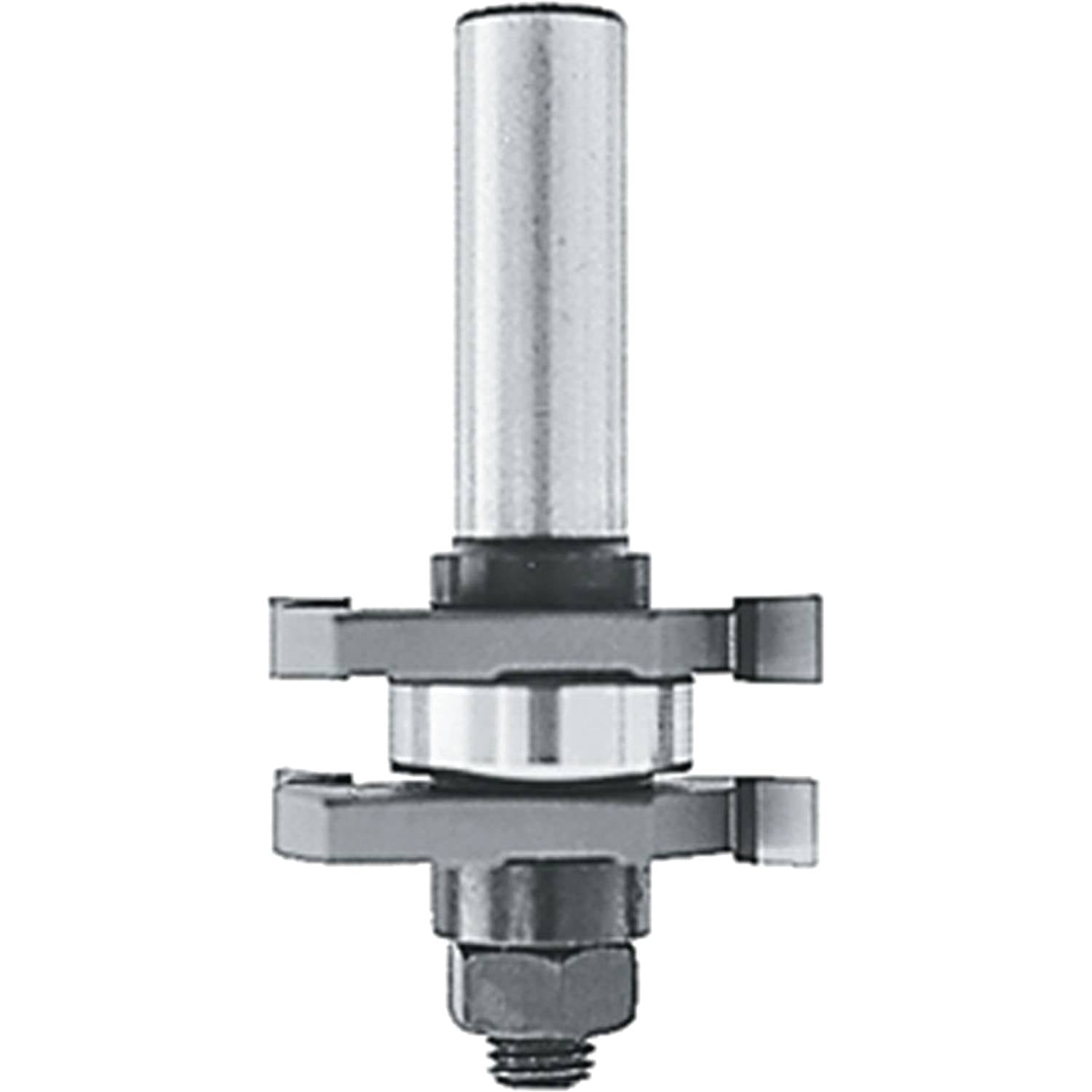 Makita 733307-A Router Bit, 1/4" 2 Wing, 2 Cutter T&G, 1/2" SH, C.T.