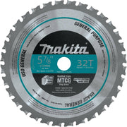 Makita A-96095 5-7/8" 32T Carbide-Tipped Saw Blade, Metal/General Purpose