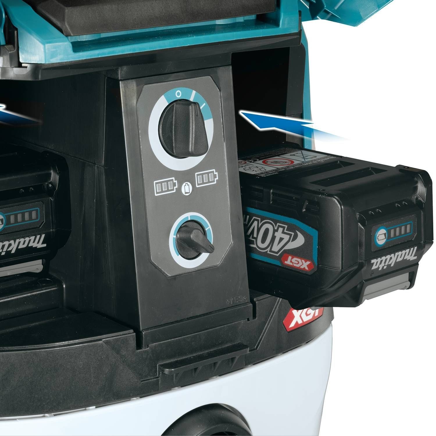 Makita GCV01PM 40V max XGT Brushless Cordless 2.1 Gallon Wet/Dry Dust Extractor/Vacuum Kit (4.0Ah)