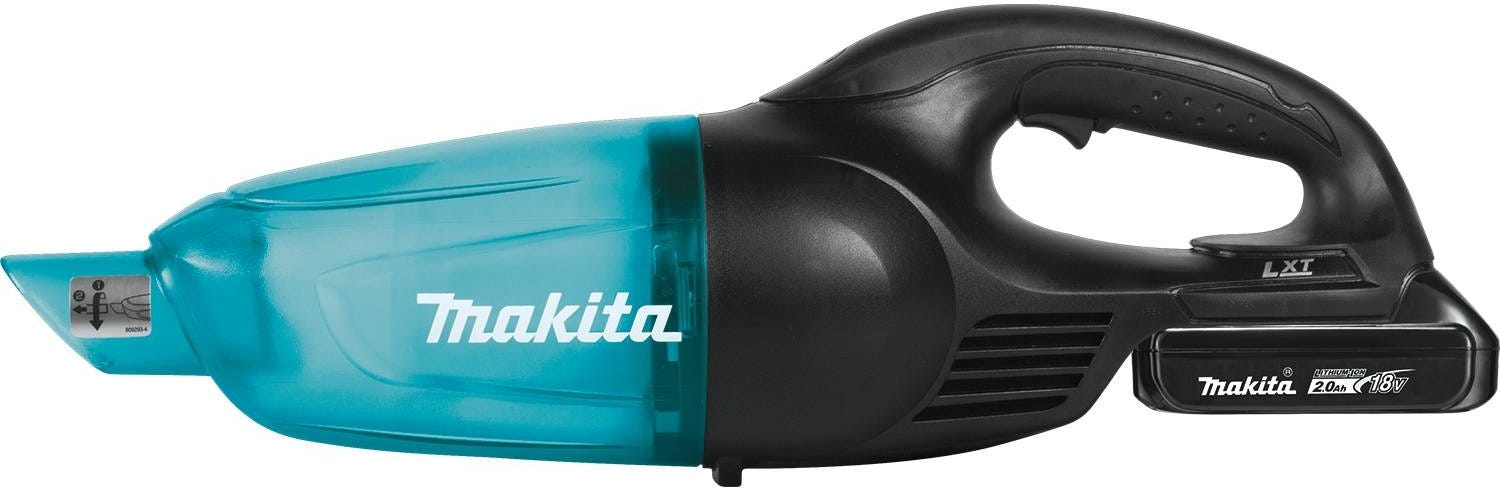 Makita XLC02R1B 18V LXT Lithium-Ion Compact Cordless Vacuum Kit (2.0Ah)