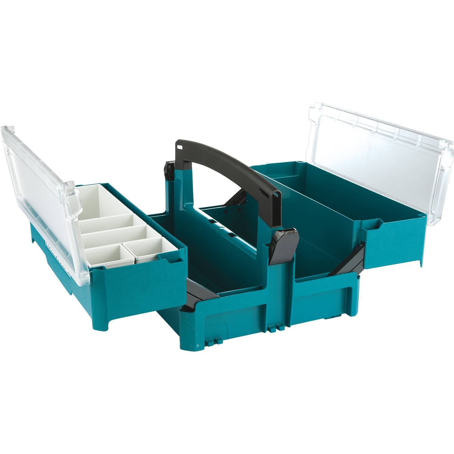Makita P-84137 MAKPAC Interlocking Storage Box with Inserts, 6-1/2" x 15-1/4" x 11-5/8"