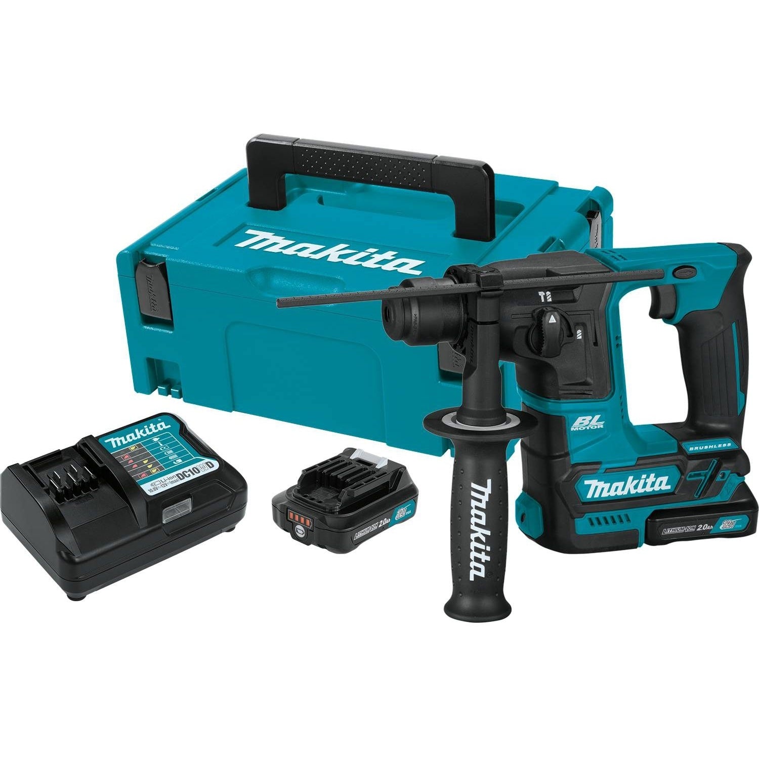 Makita RH01R1 12V max CXT Brushless Cordless 5/8-Inch Rotary Hammer Accepts SDS-PLUS bits 2.0Ah Kit
