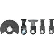 Makita B-67197 Starlock® Oscillating Multi-Tool 5-Piece Accessory Cutting Blade Set with Case