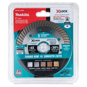 Makita E-07244 X-LOCK 5" Turbo Rim Diamond Blade for Masonry Cutting