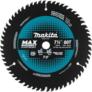 Makita E-11134 7-1/2" 60T Carbide-Tipped Max Efficiency Miter Saw Blade