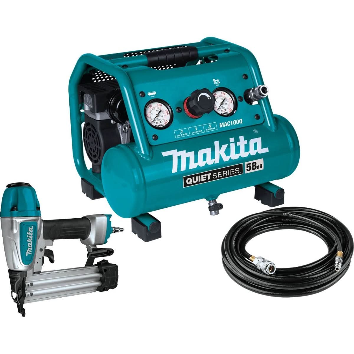 Makita MAC100QK1 Quiet Series 1/2 HP, 1 Gallon Compact, Oil-Free 
