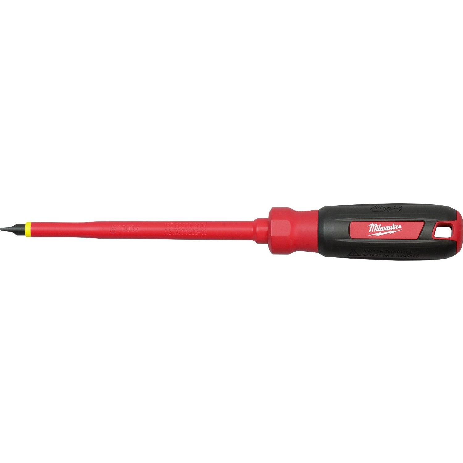 Milwaukee 48-22-2221 1/4" Slotted - 6" 1000V Insulated Screwdriver