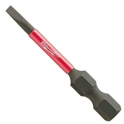 Milwaukee 48-32-4155 Shockwave 2" Impact Slotted 7/64" Power Bits, 25-Pack
