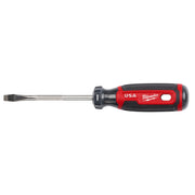 Milwaukee MT206 1/4" Slotted 4" Cushion Grip Screwdriver (Made in the USA)