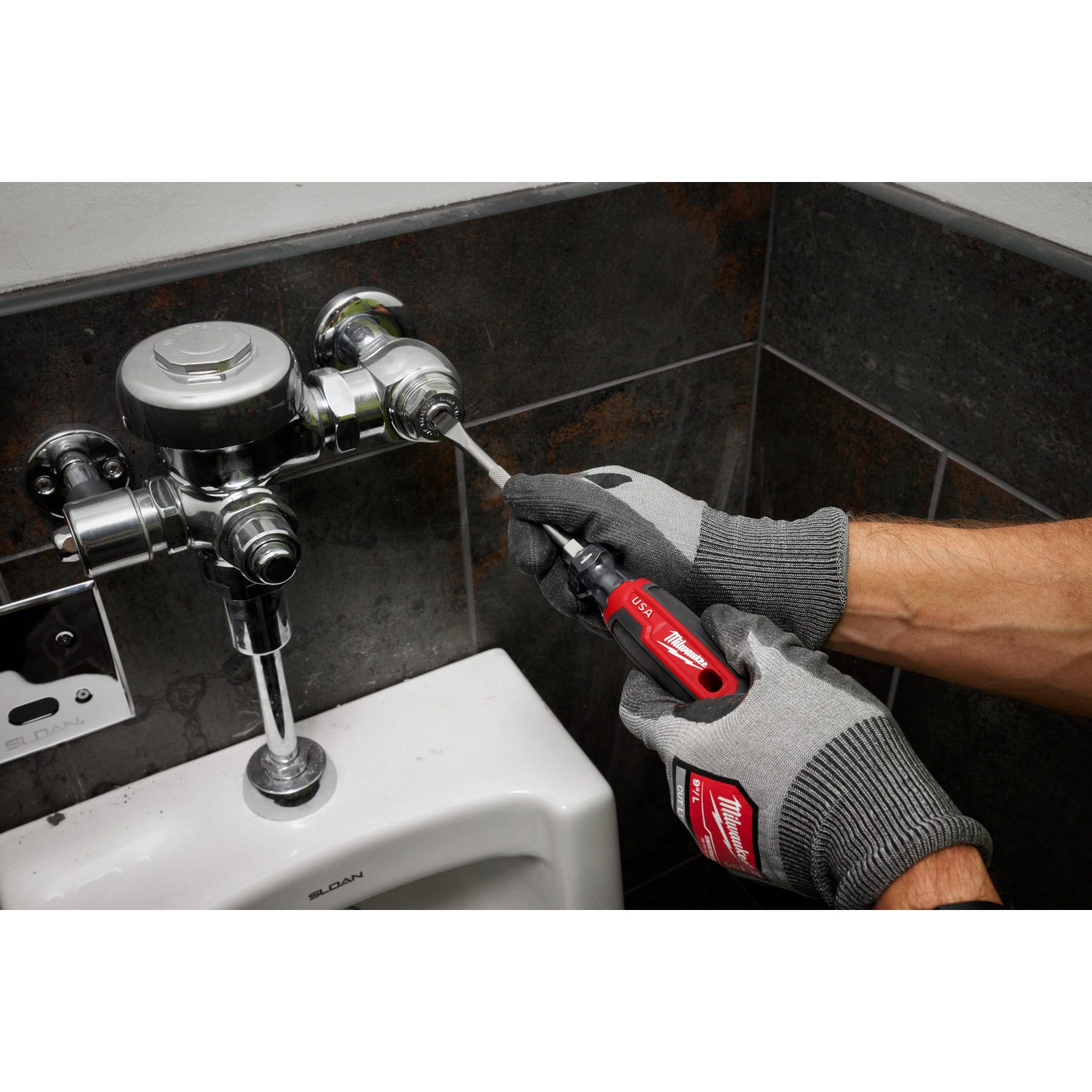 Milwaukee MT206 1/4" Slotted 4" Cushion Grip Screwdriver (Made in the USA)