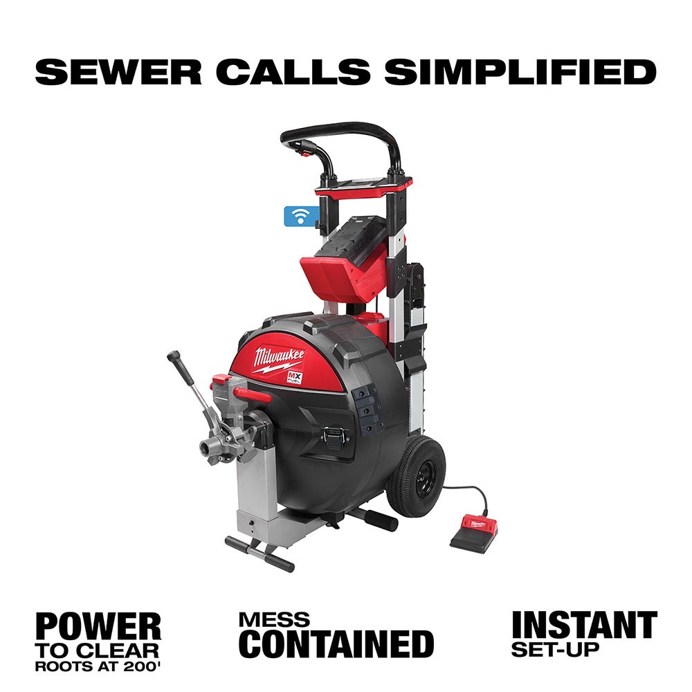 Milwaukee MXF500-1CP MX FUEL Cordless ONE-KEY Sewer Drum Machine