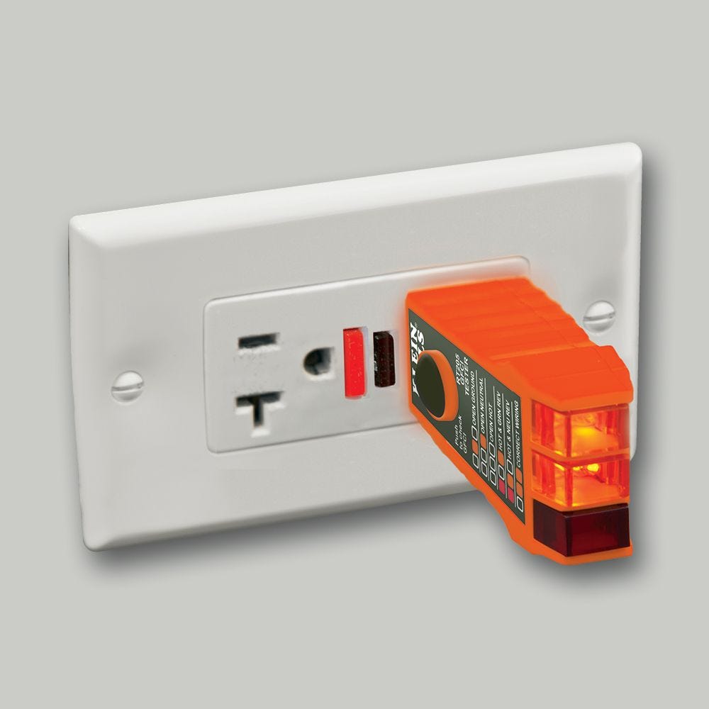Klein Tools NCVT1PKIT Non-Contact Voltage & GFCI Receptacle Test Kit