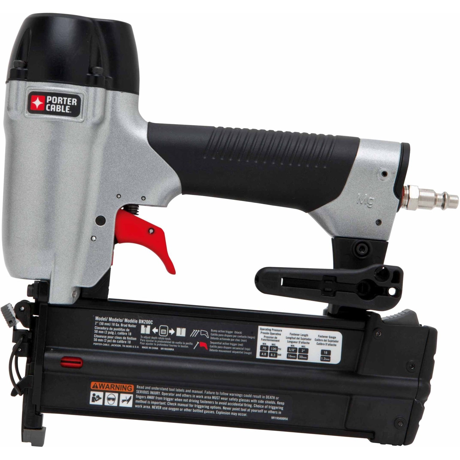 Porter Cable BN200C 18-Gauge 2" Brad Nailer Kit
