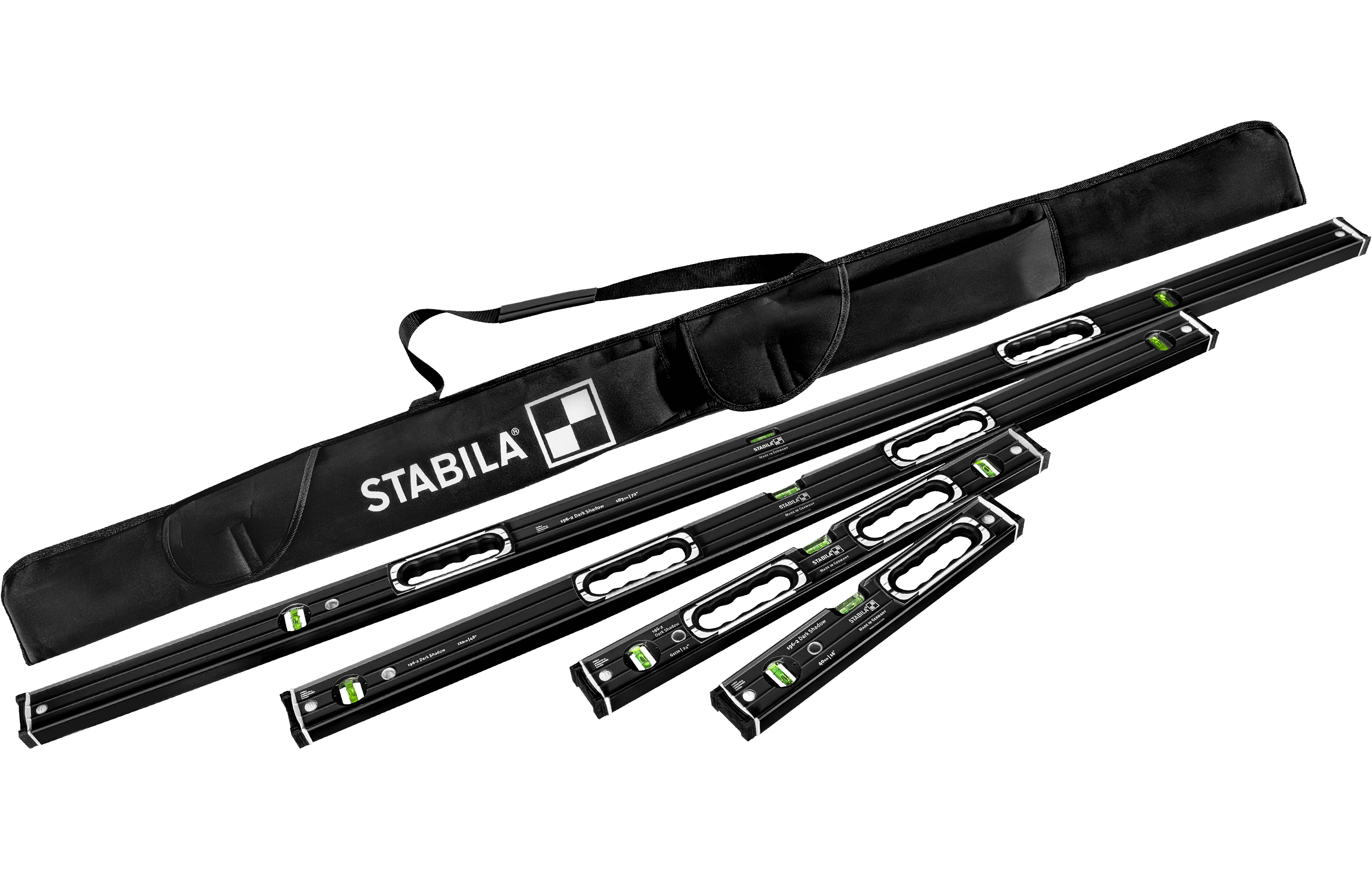 Stabila 37400 Limited Edition Dark Shadow 196-2 Level Set w