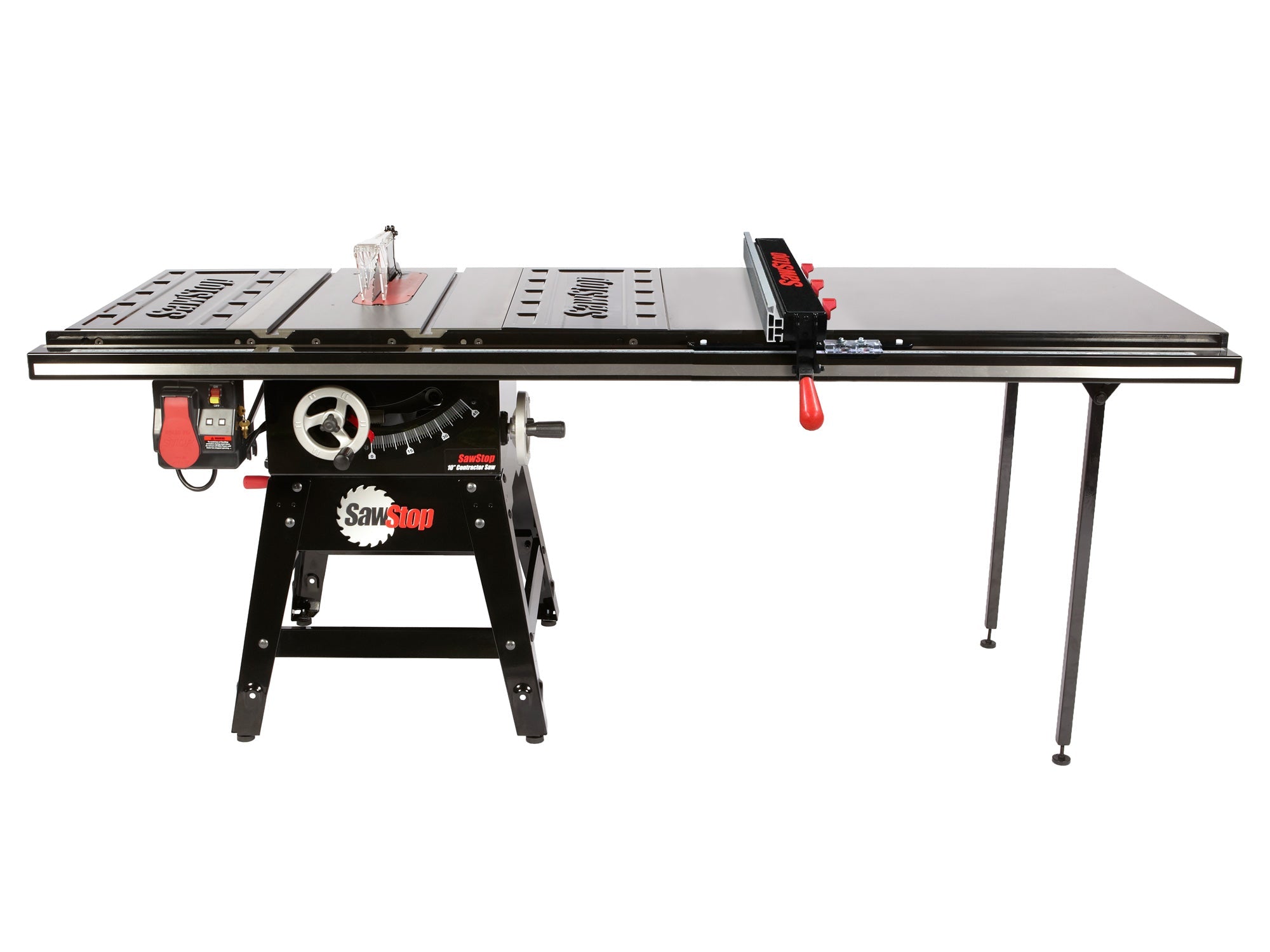 Sawstop CNS175-ATGP52 Contractor 1.75HP Saw with 52” Professional T-Glide Advance Fence, Rails & Extension Table