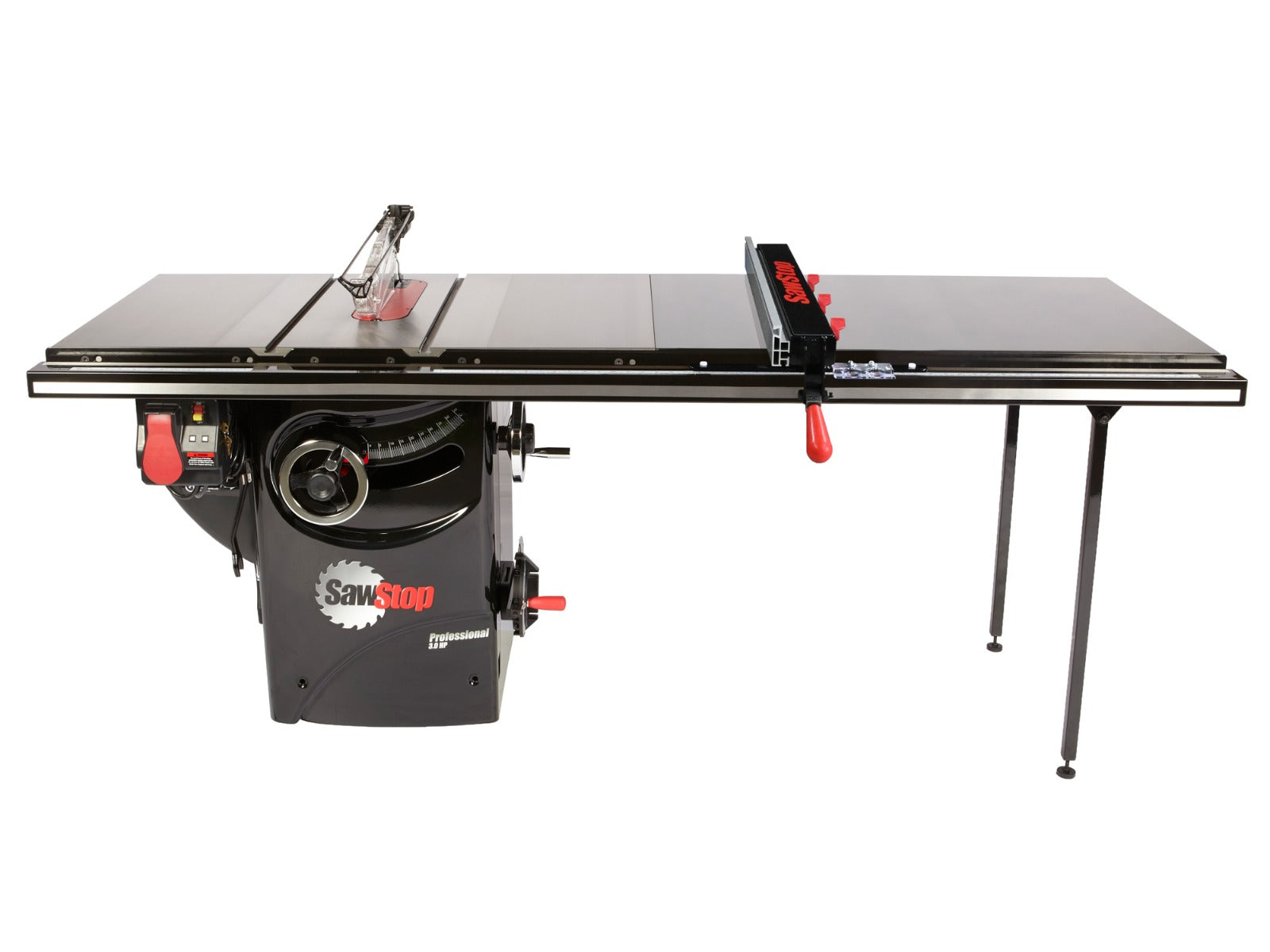 Sawstop PCS31230-ATGP52 Professional 3HP Cabinet Saw with 52” Professional T-Glide Advance Rip Fence, Rails & Extension Table