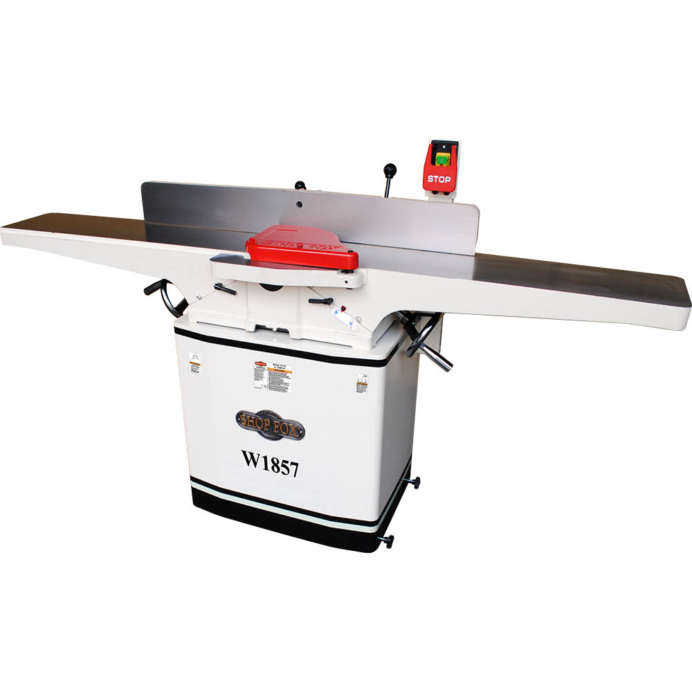 Shop Fox W1857 8-Inch x 72-Inch Dovetail Jointer with Mobile Base