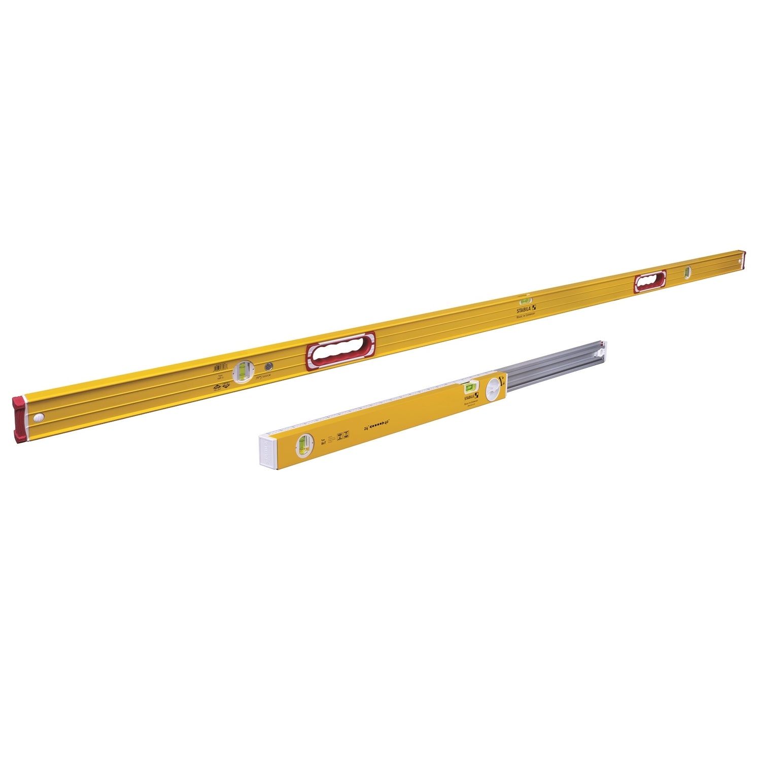 Stabila 37540 Type-196 78-inch Level and Type-80 T Extendable Level Jamber Set