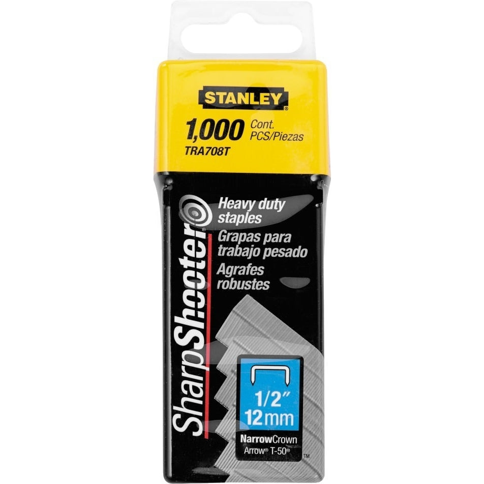 Stanley TRA708T 1,000 Units 1/2" Heavy Duty Staples