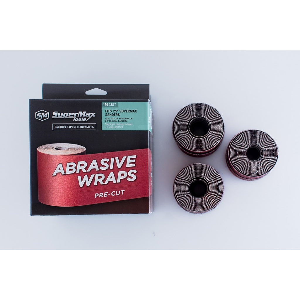 Supermax 60-5080 80-Grit, 25" Drum, 3-Pack