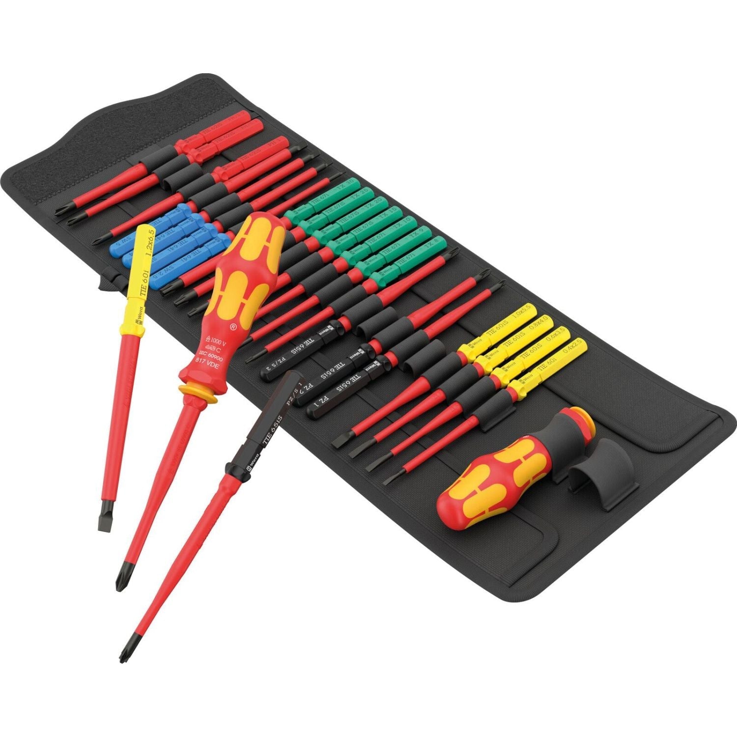 【特価商品】WERA ヴェラ 差込1/4"ビット用 Kraftform Komp Wera Kraftform Kompakt VDE Big Pack 1, 26-Pieces – Tool Nut