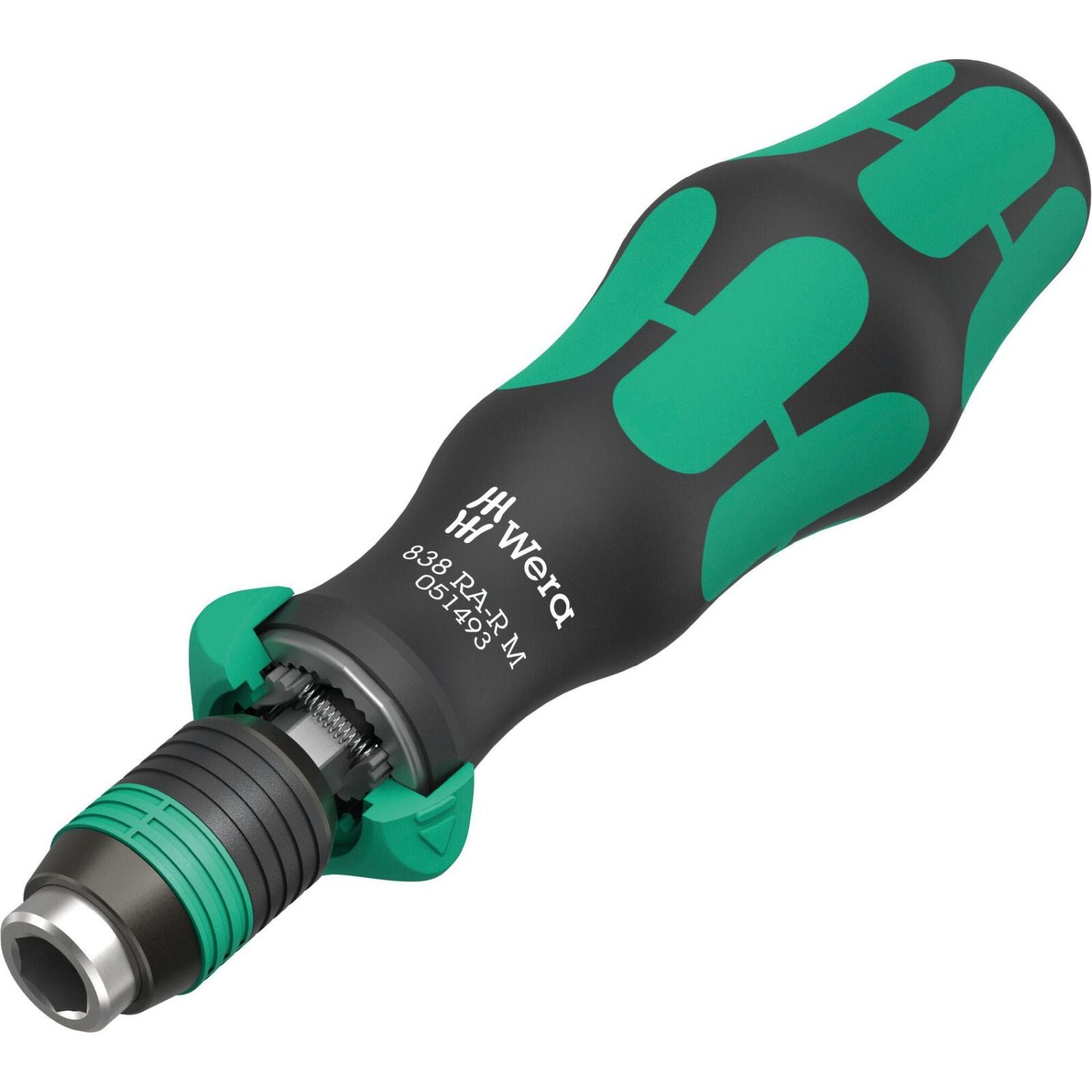 Wera 838 Ra-R M Bit-Holding Handle With Ratchet Functionality, 1/4