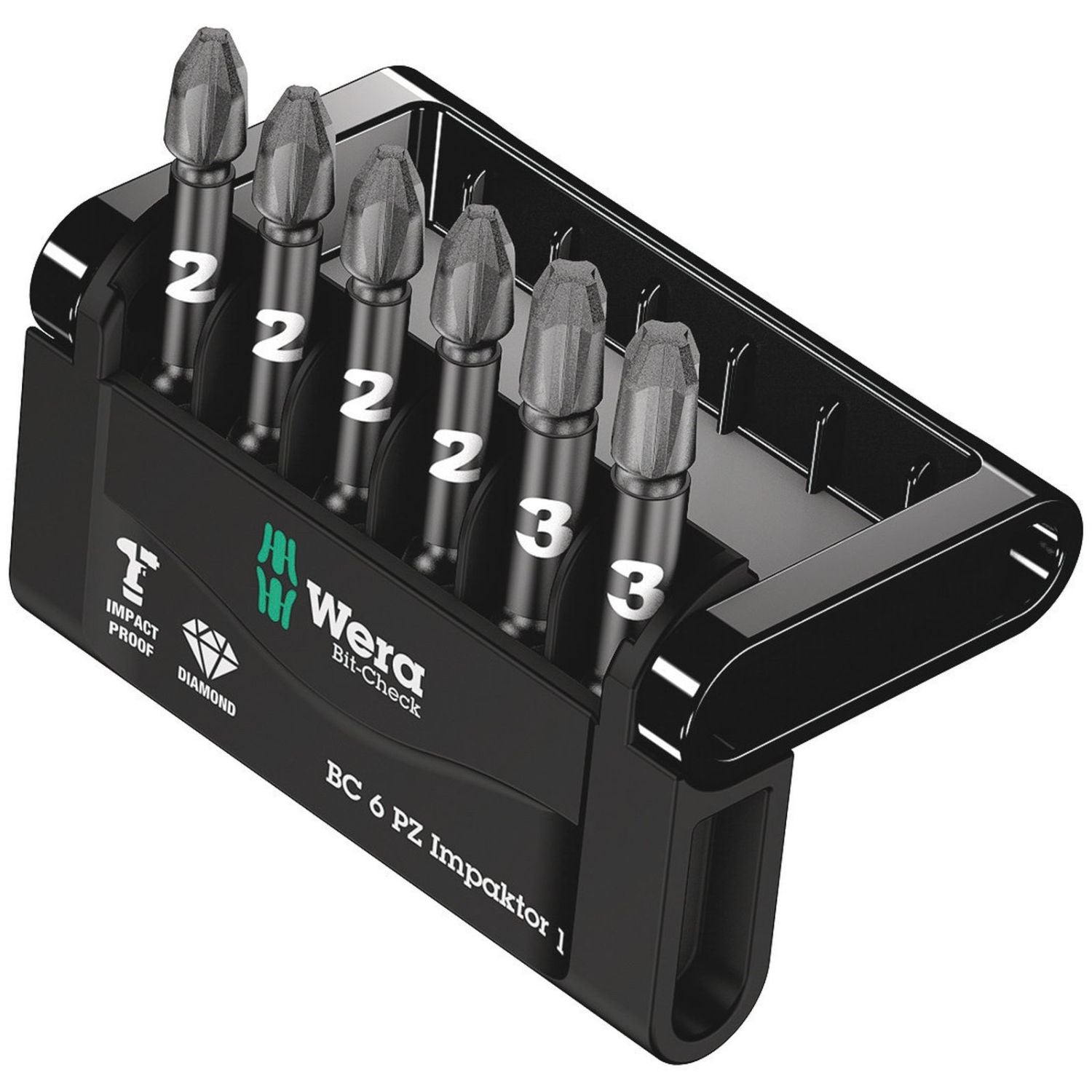 Etui d'embouts 6 pièces - Bit-Check 6 V Universal 1 - Wera
