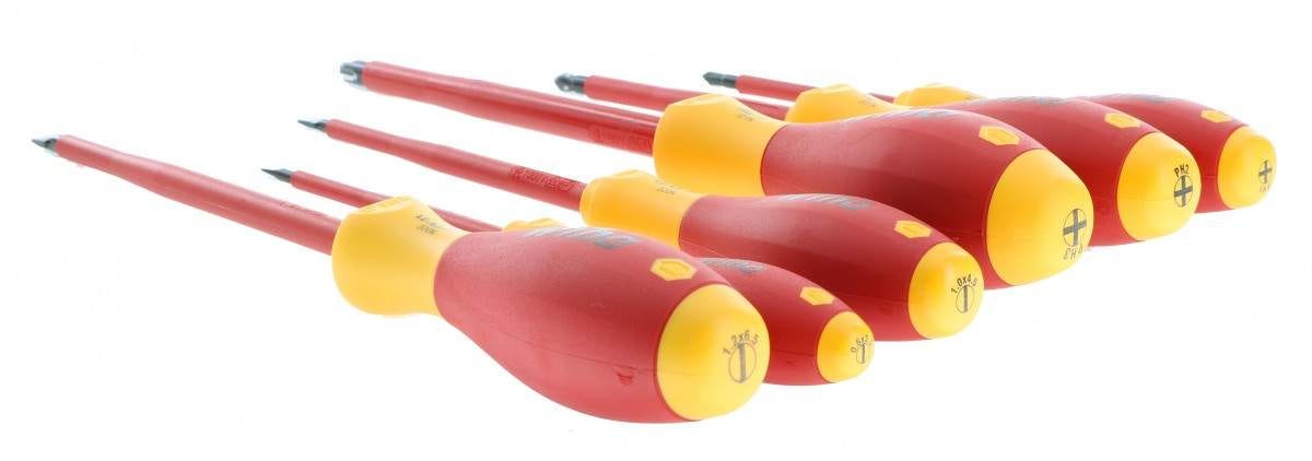 Wiha 32092 Insulated Slotted/Phillips Screwdrivers 6 Piece Set