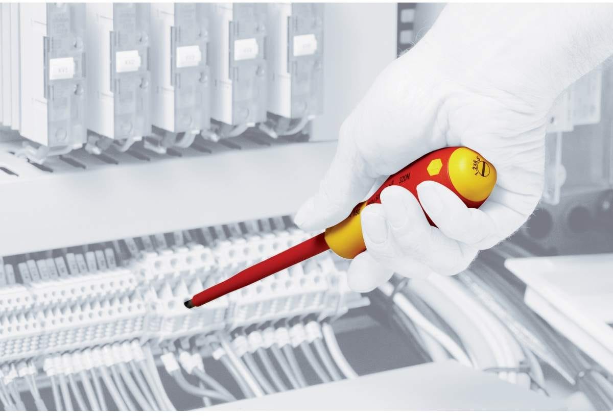 Wiha 32198 Insulated SlimLine Slotted, Phillips, Square and Xeno Screwdrivers 11 Piece Set